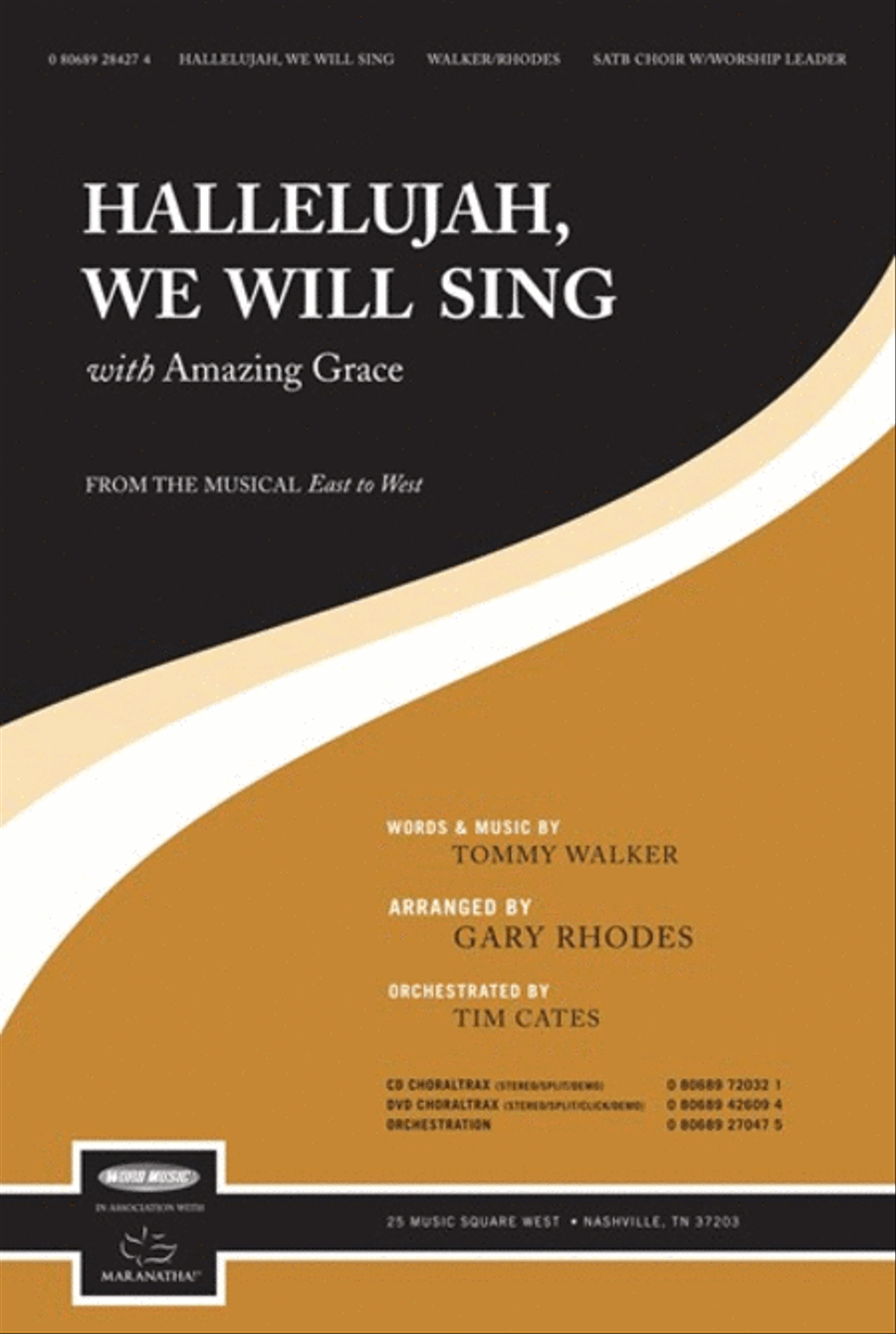 Hallelujah, We Will Sing - DVD ChoralTrax Choir scores gallery preview page 1