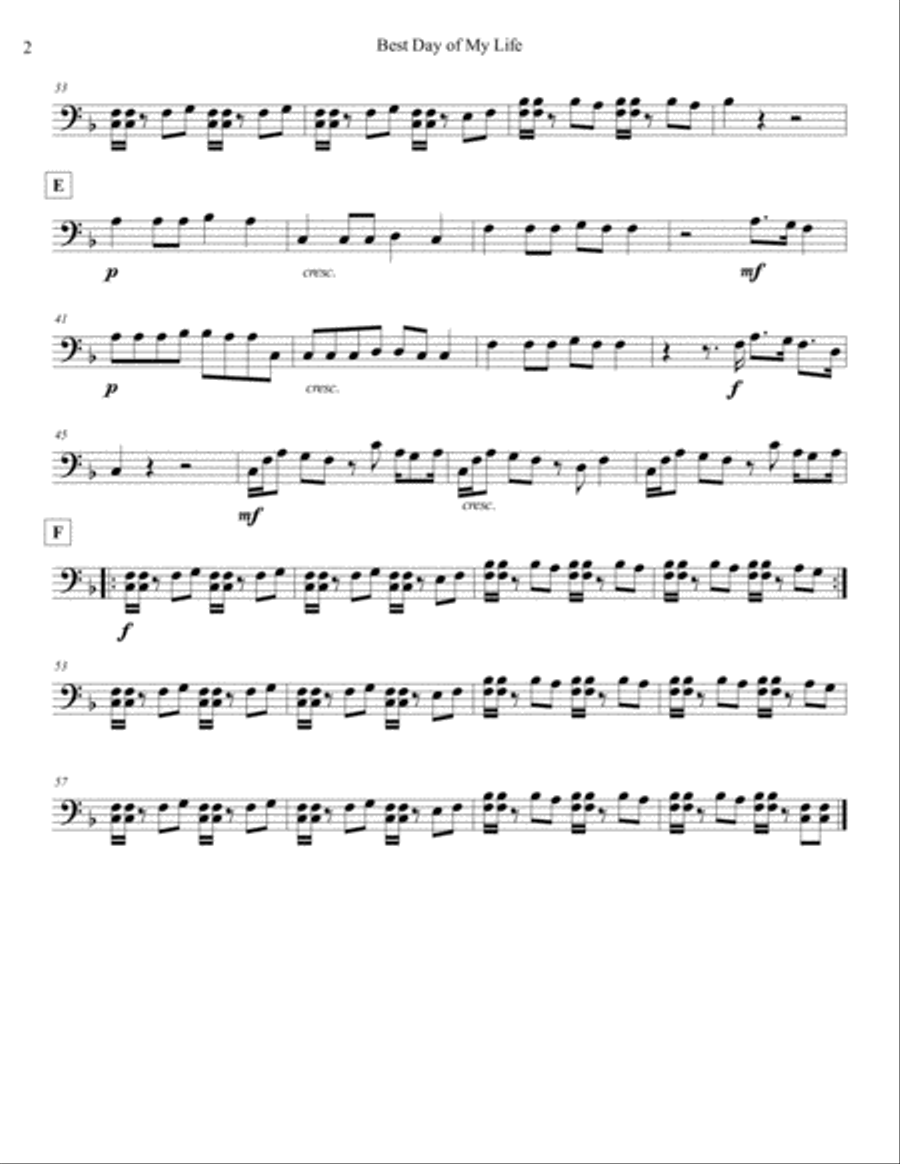 Best Day Of My Life Best Day Of My Life Large Ensemble scores gallery preview page 6
