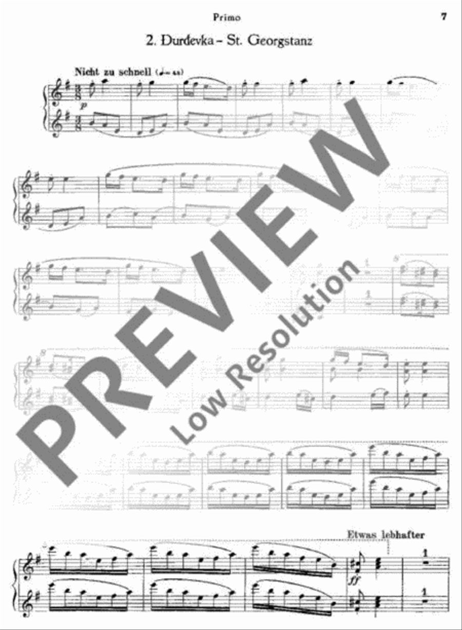 Slavonic Dances with Variations Piano Duet scores gallery preview page 8