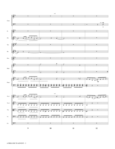 A Prelude To Advent (with Prelude In E Minor and O Come, O Come, Emmanuel) - Full Score