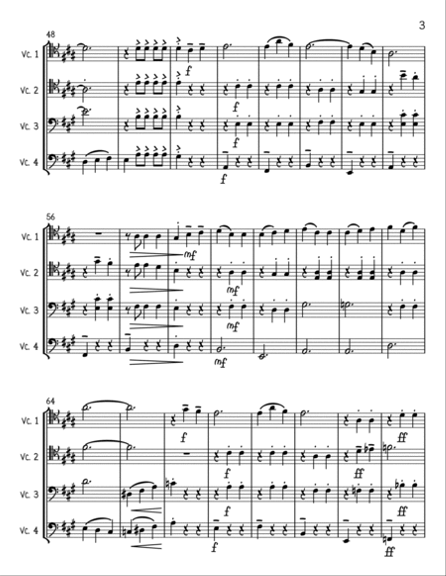 The Most Wonderful Time Of The Year Cello scores gallery preview page 3
