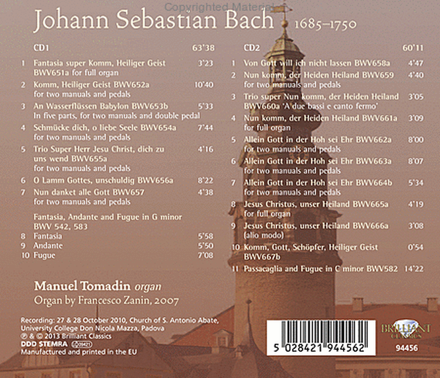 Leipziger Chorale BWV651-667