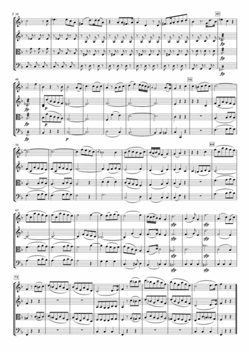 "Die Zauberflöte" for String Quartet, No.11, "Tamino mein!" image number null