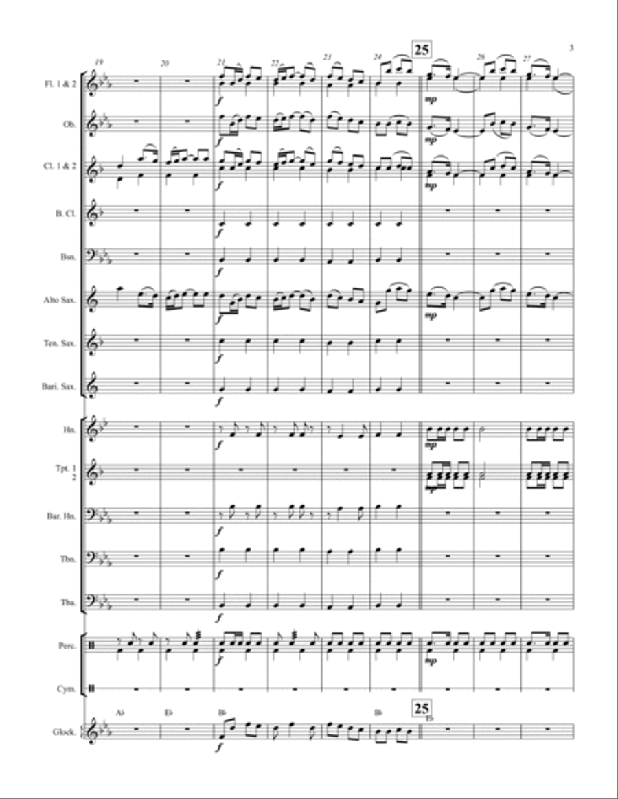 Powerline March Concert Band scores gallery preview page 3