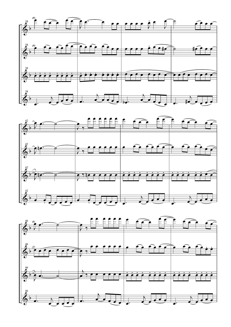Fernando Woodwind Quartet scores gallery preview page 6