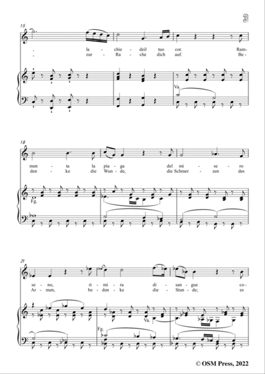 Mozart-Or sai chi l'onore(Aria),in C Major Voice Solo scores gallery preview page 5