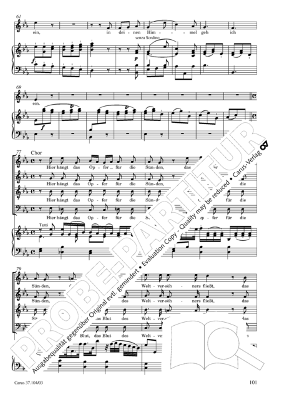 Ein Lammlein geht und tragt die Schuld 4-Part scores gallery preview page 102