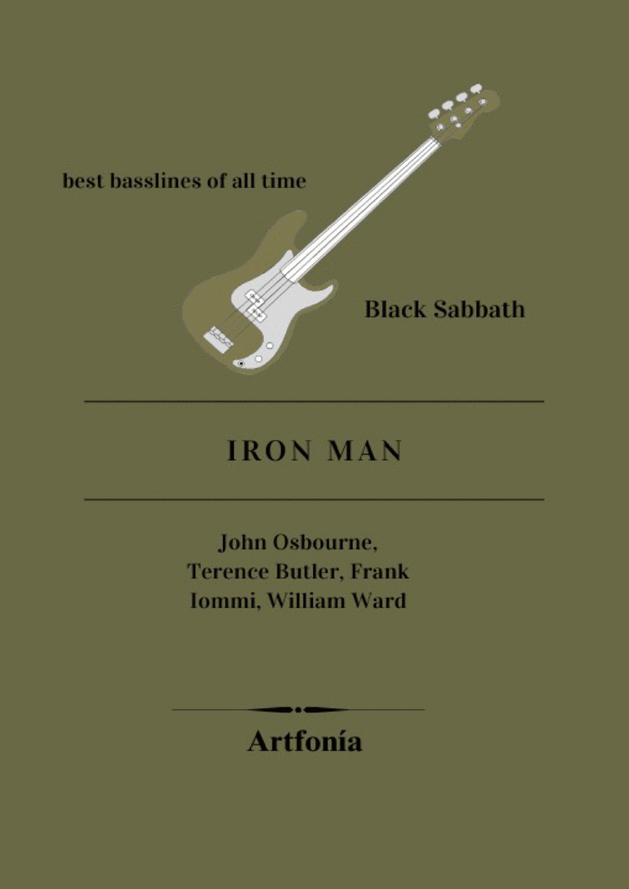 Iron Man Iron Man Bass Guitar scores gallery preview page 1