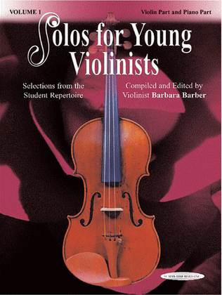 Book cover for Solos for Young Violinists, Volume 1