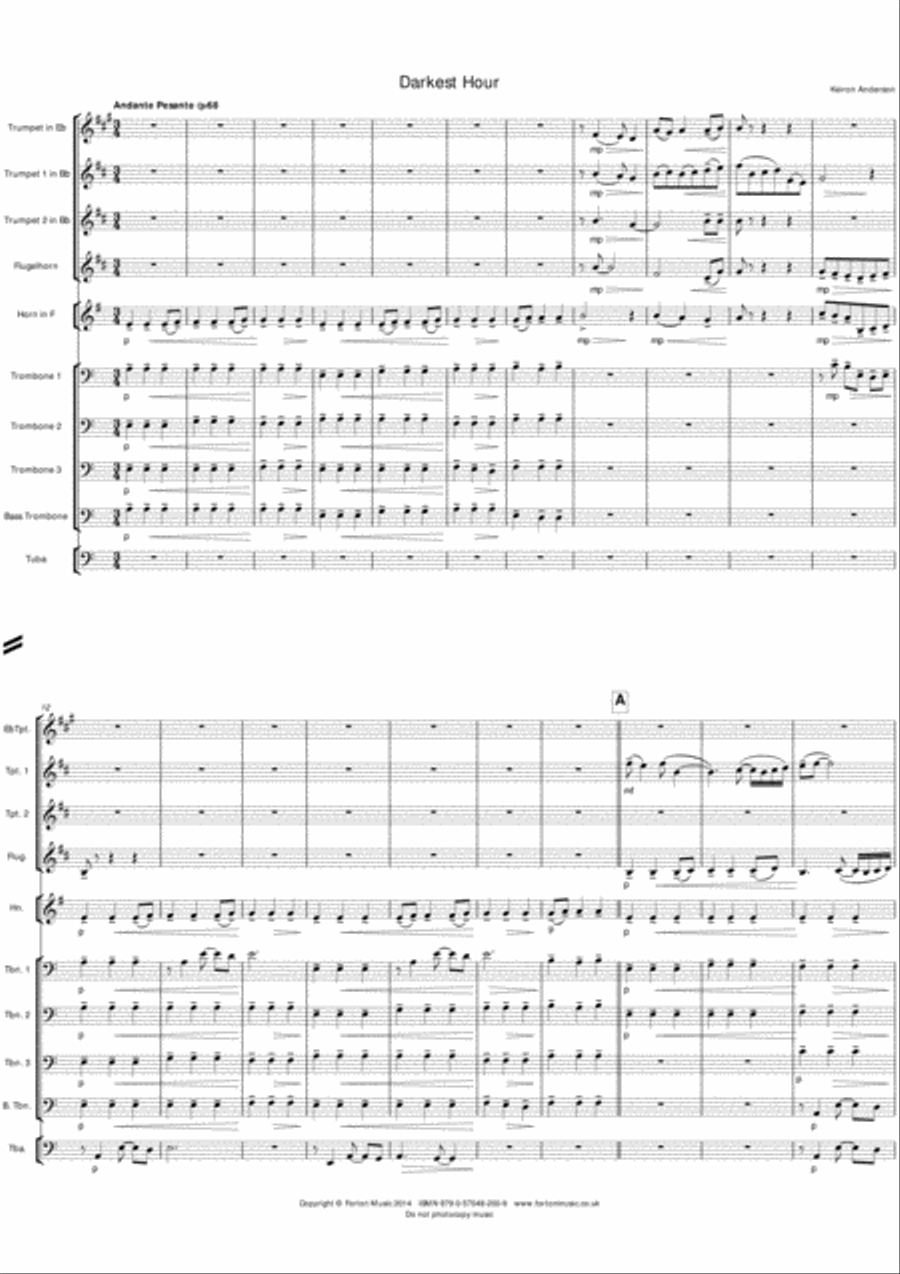 Darkest Hour Brass Ensemble scores gallery preview page 2