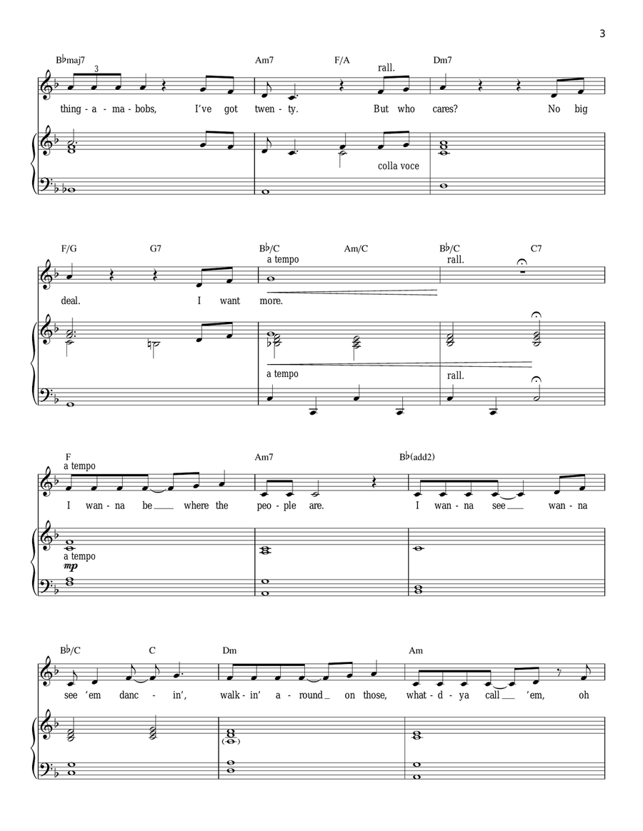 Part Of Your World (from The Little Mermaid) Piano, Vocal, Guitar scores gallery preview page 3