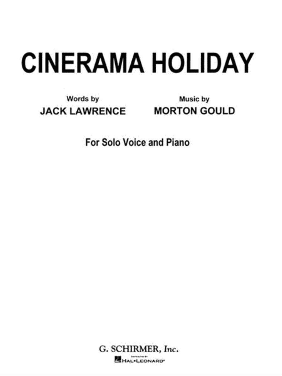 Cinerama Holiday Piano S Olos )