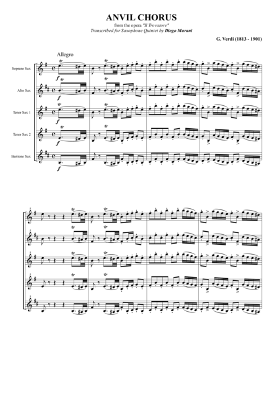 Anvil Chorus from the opera 