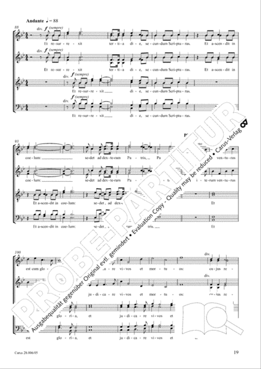 Pastoral Mass 4-Part scores gallery preview page 20