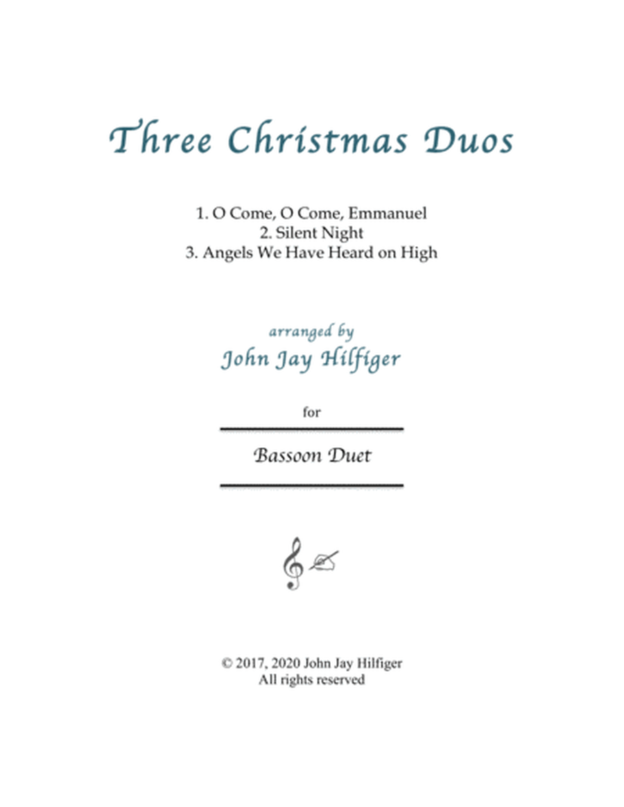 Three Christmas Duos for Bassoons image number null