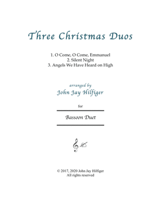 Three Christmas Duos for Bassoons