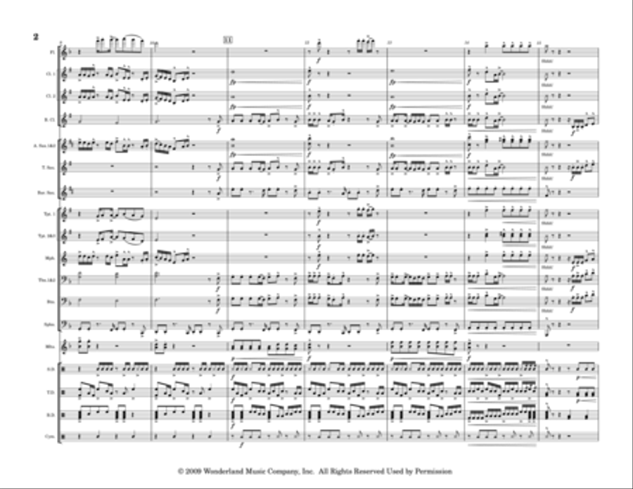 Ain't Got Rhythm Marching Band scores gallery preview page 2