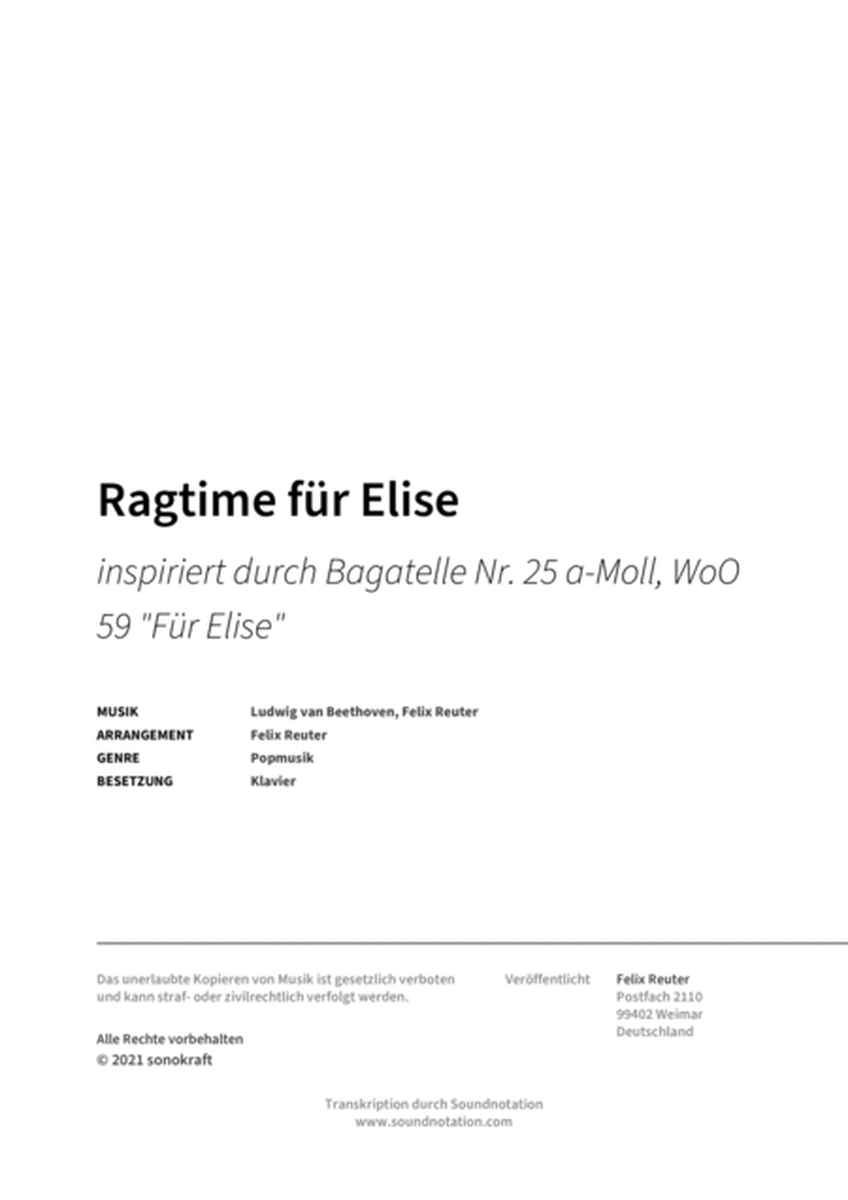 Ragtime fur Elise image number null
