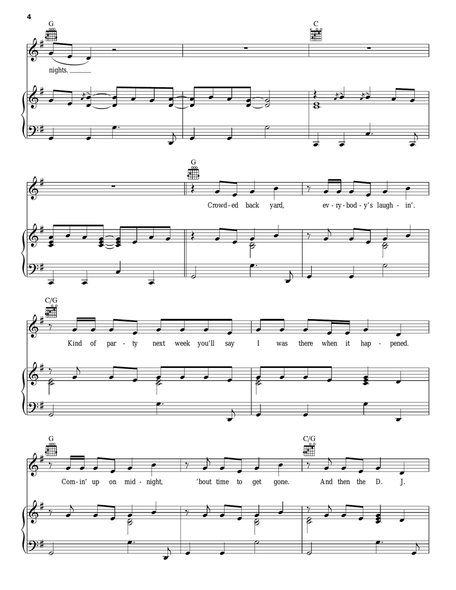 One Of Those Nights One Of Those Nights Acoustic Guitar scores gallery preview page 4