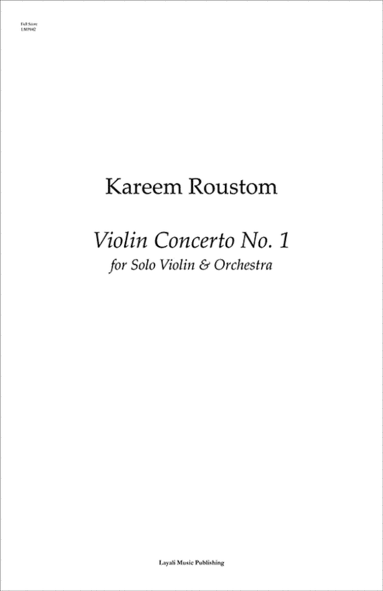 Violin Concerto No. 1 (Additional Full Score) image number null