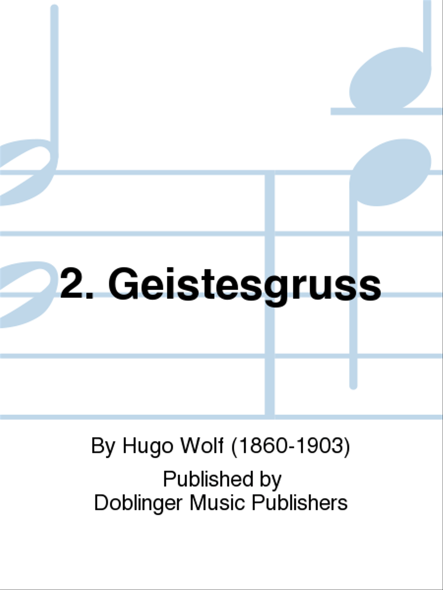 2. Geistesgruss 2. Geistesgruss A Cappella scores gallery preview page 1
