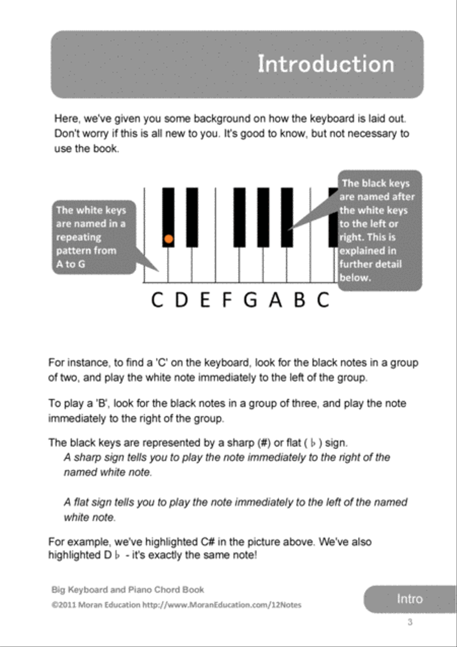 Big Keyboard and Piano Chord Book Piano Method scores gallery preview page 3