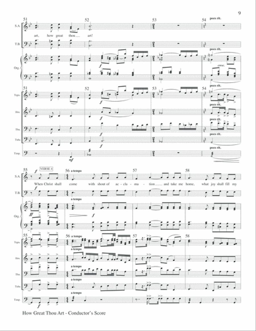How Great Thou Art How Great Thou Art Choir scores gallery preview page 9