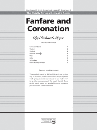 Fanfare and Coronation: Score