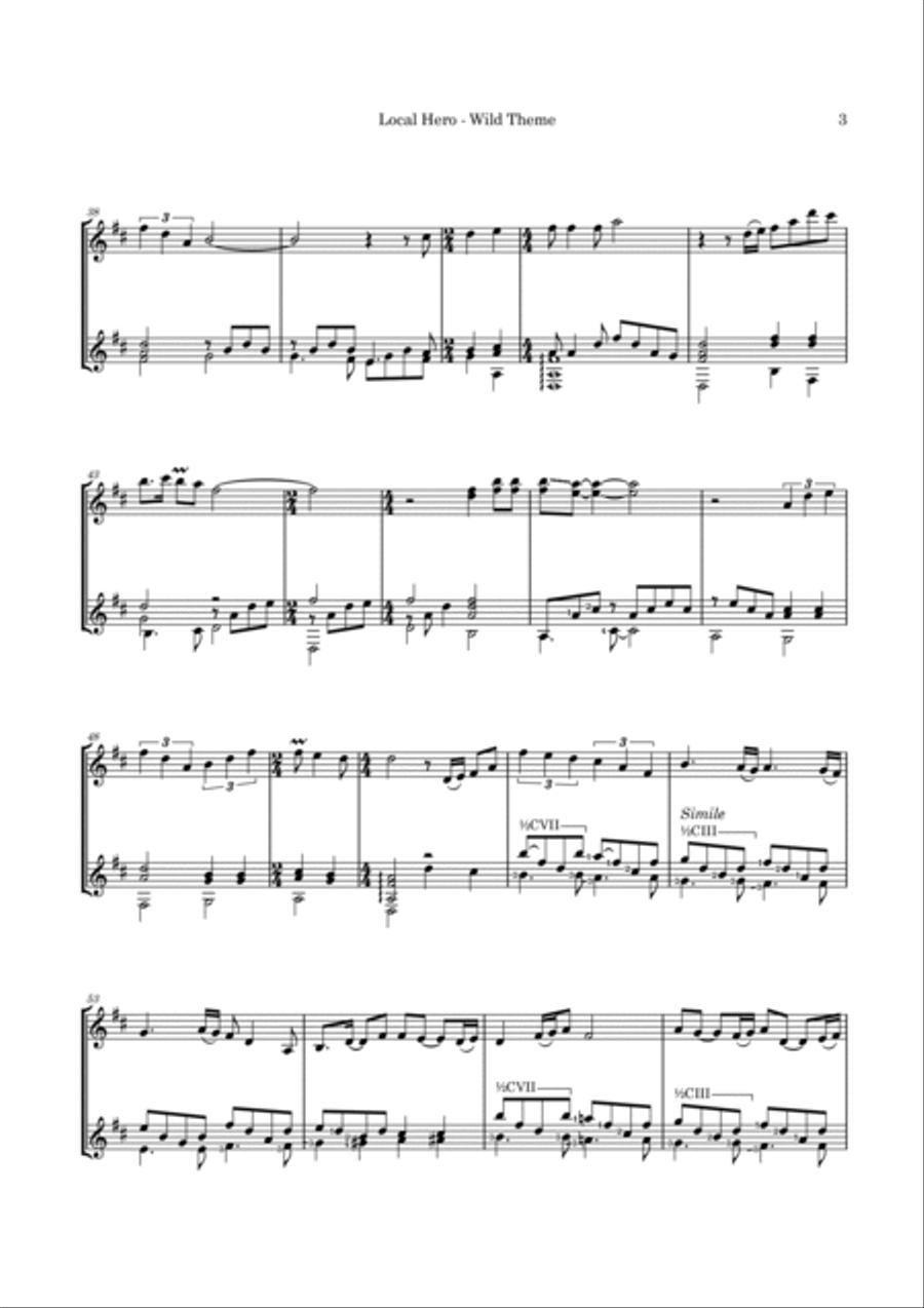 Local Hero - Wild Theme Guitar scores gallery preview page 6