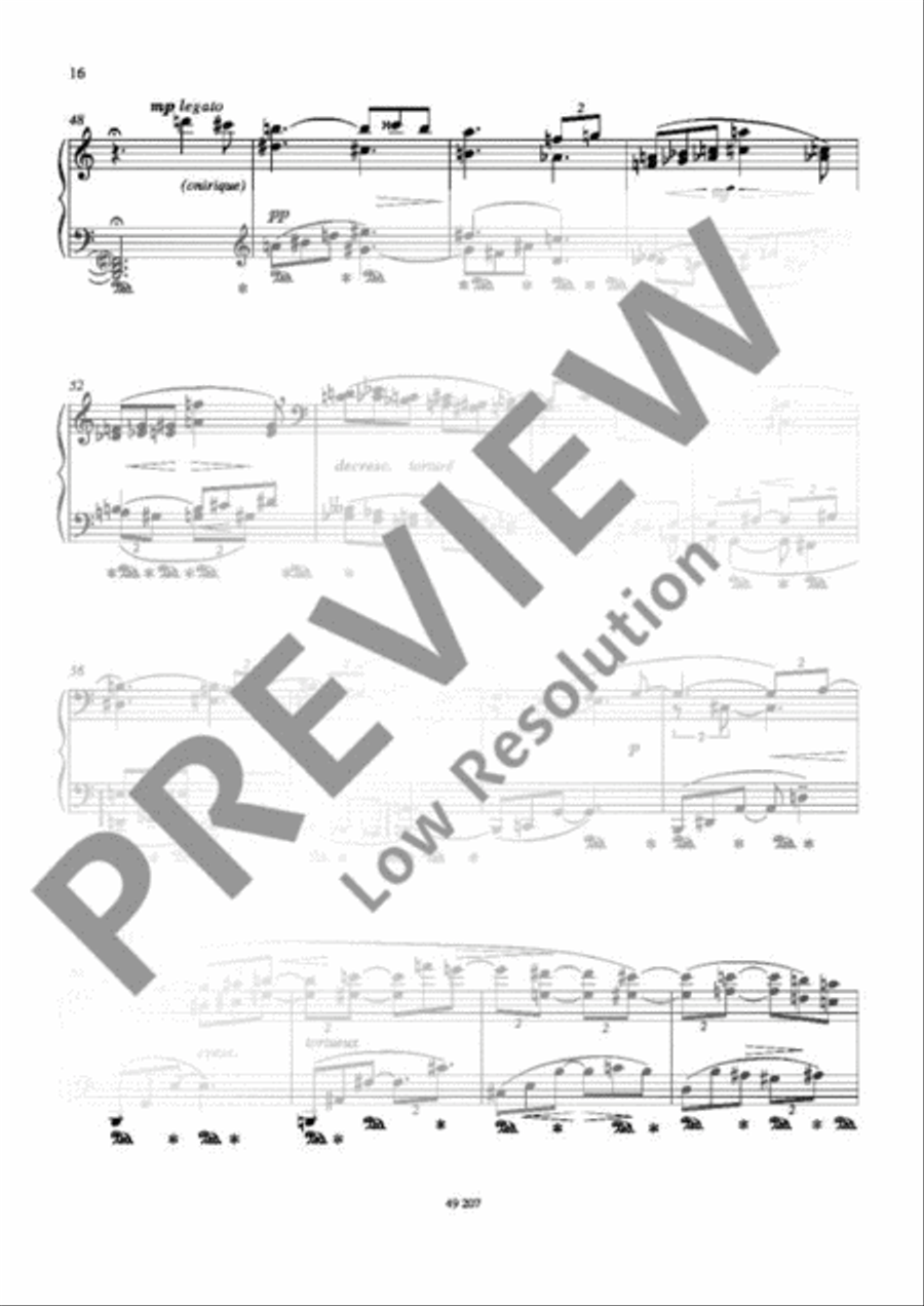 Reflexions Piano Solo scores gallery preview page 17