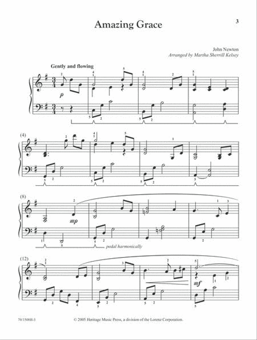 Hymns 'n Spirituals at Your Fingertips - Book 4 Piano Solo scores gallery preview page 3