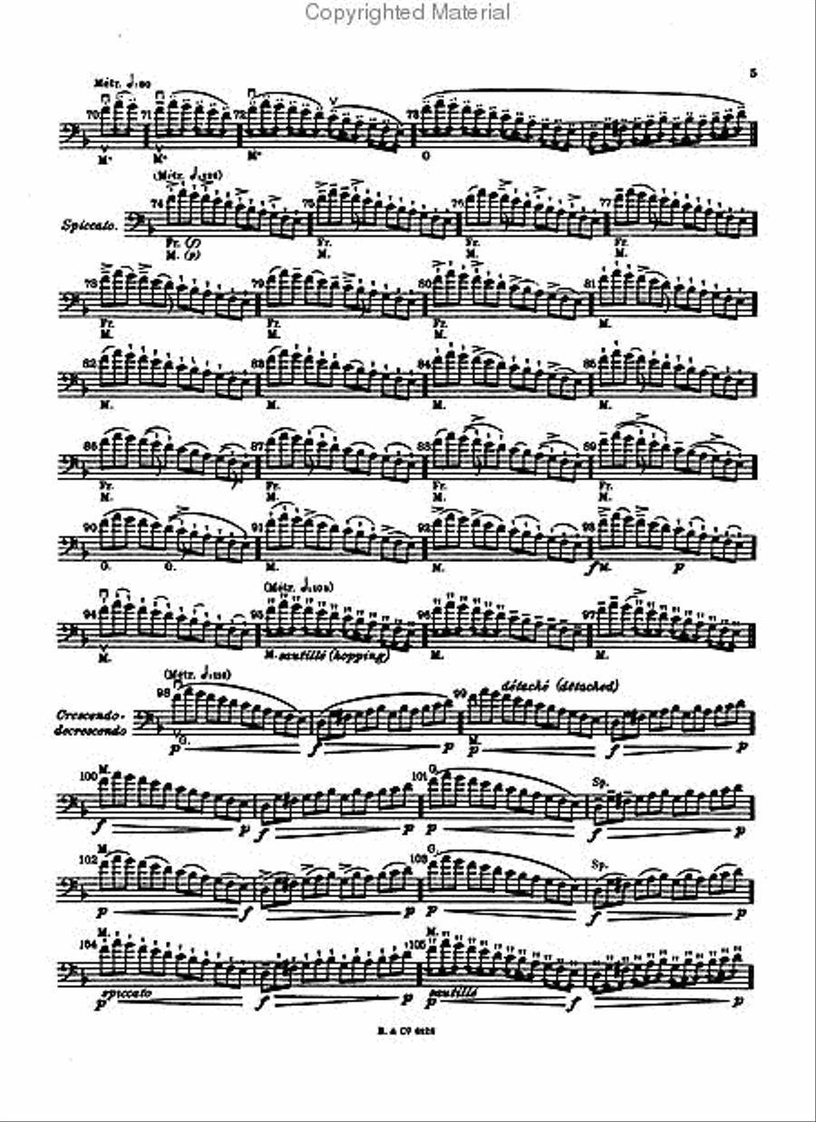 Sevcik for Cello – Opus 2, Part 2 Cello scores gallery preview page 3
