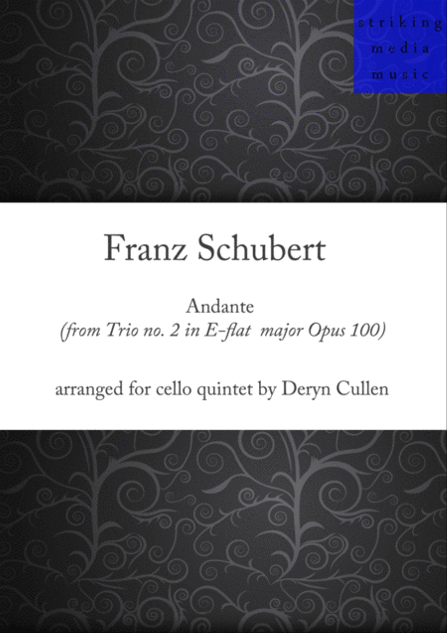 Andante from Trio in E​-​flat, Op. 100 String Quintet scores gallery preview page 1