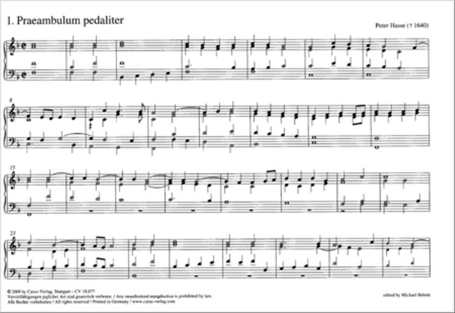 Organ music of the Hasse family Organ Solo scores gallery preview page 58