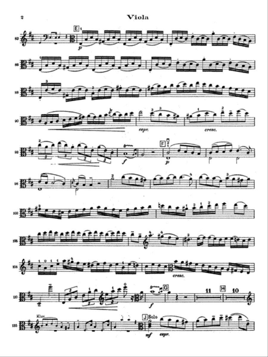 Stamitz: Concerto in D Major, Op. 1 Viola scores gallery preview page 4
