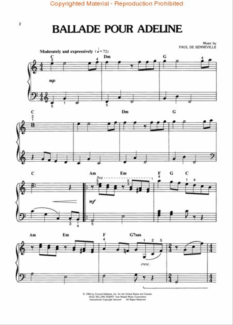 The Best Of Richard Clayderman - Easy Piano Easy Piano scores gallery preview page 2