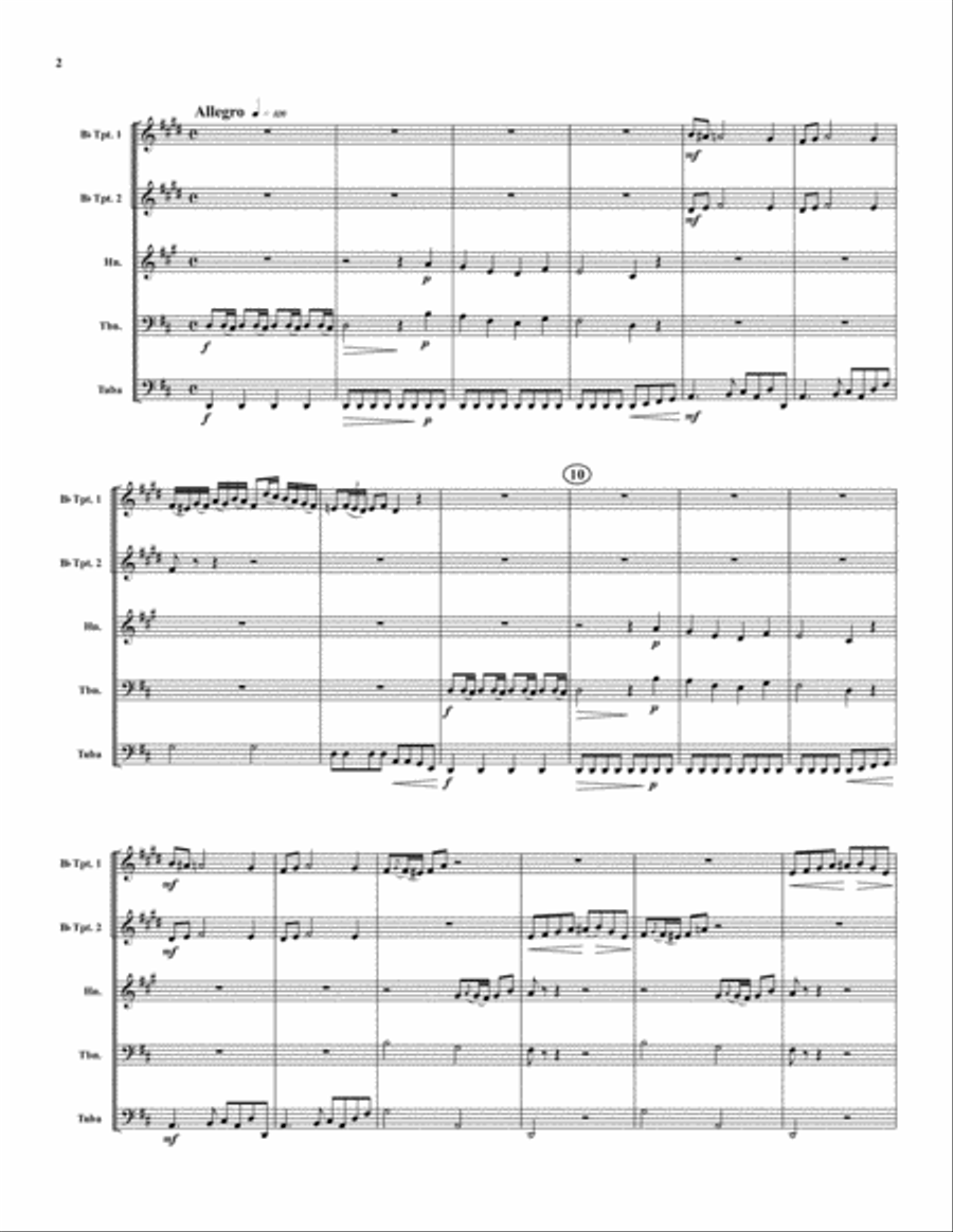 Grand Solo Brass Quintet scores gallery preview page 3