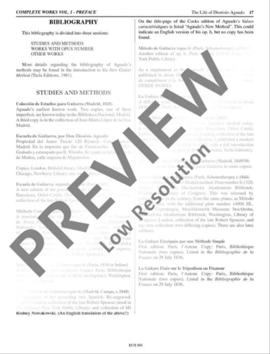 The Complete Works for Guitar Classical Guitar scores gallery preview page 18