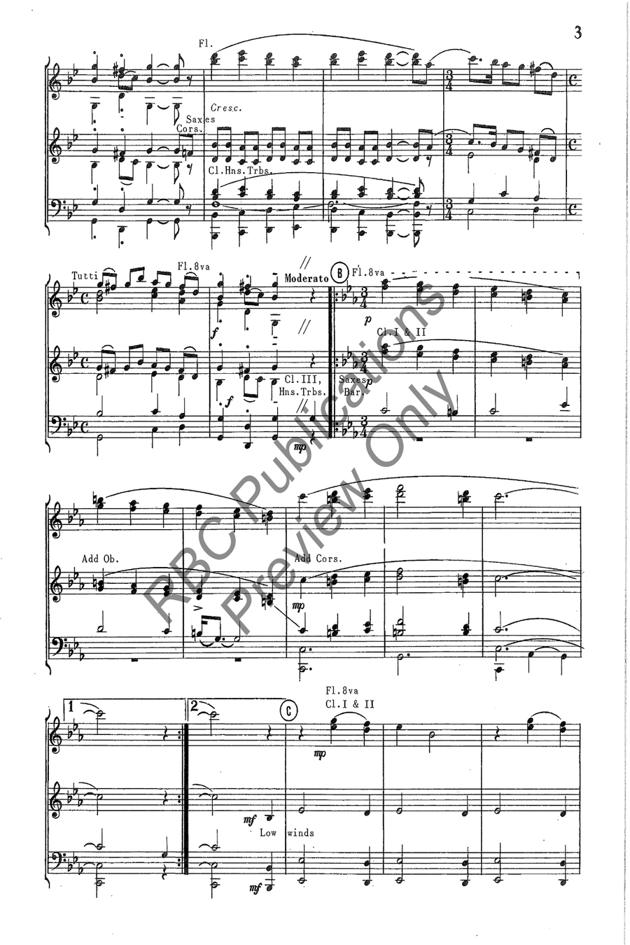 Fum Fum Fum Concert Band scores gallery preview page 4