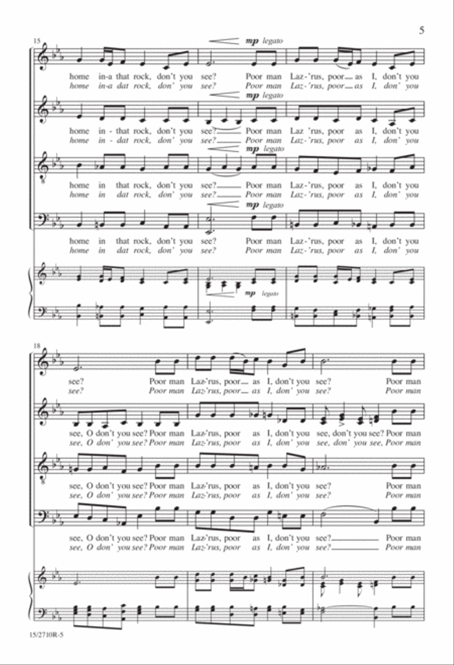 I Got a Home in-a That Rock Divisi scores gallery preview page 6