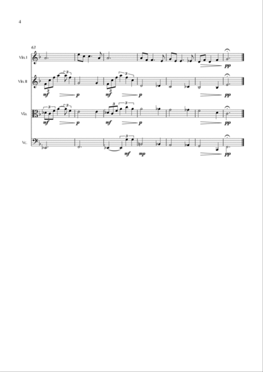 Christmas Time Is Here String Quartet scores gallery preview page 5