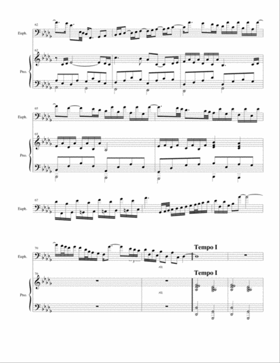Ballade in D-Flat Ballade in D-Flat Euphonium scores gallery preview page 5