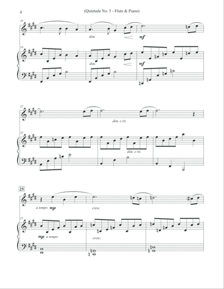 Quietude No. 5 - Flute & Piano Flute Solo scores gallery preview page 4