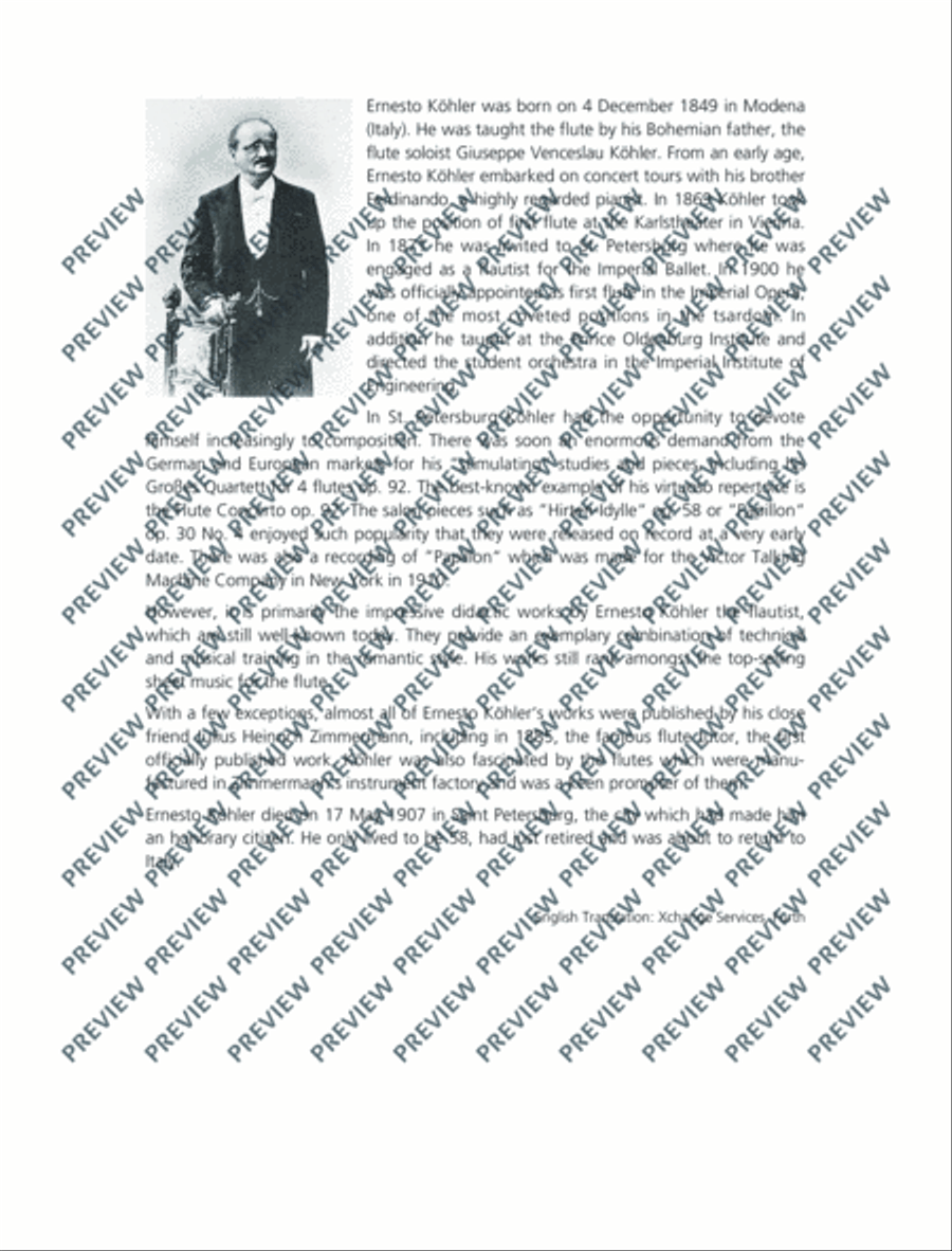 Danse des Pierrots (Polka) Flute Solo scores gallery preview page 10
