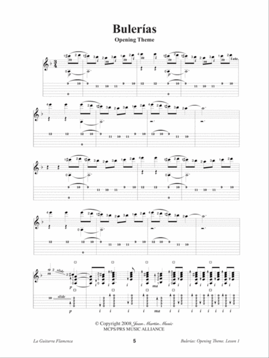 La Guitarra Flamenca (book/2 DVDs) Guitar Tablature scores gallery preview page 3