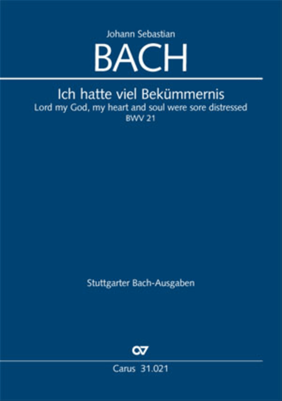 Lord my God, my heart and soul were sore distressed (Ich hatte viel Bekummernis) STB scores gallery preview page 1