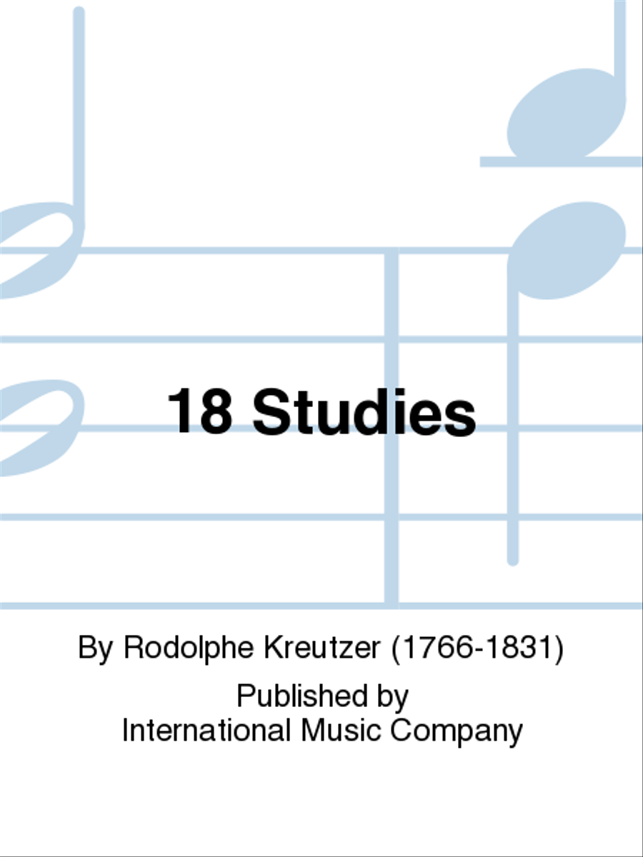 18 Studies Double Bass scores gallery preview page 1