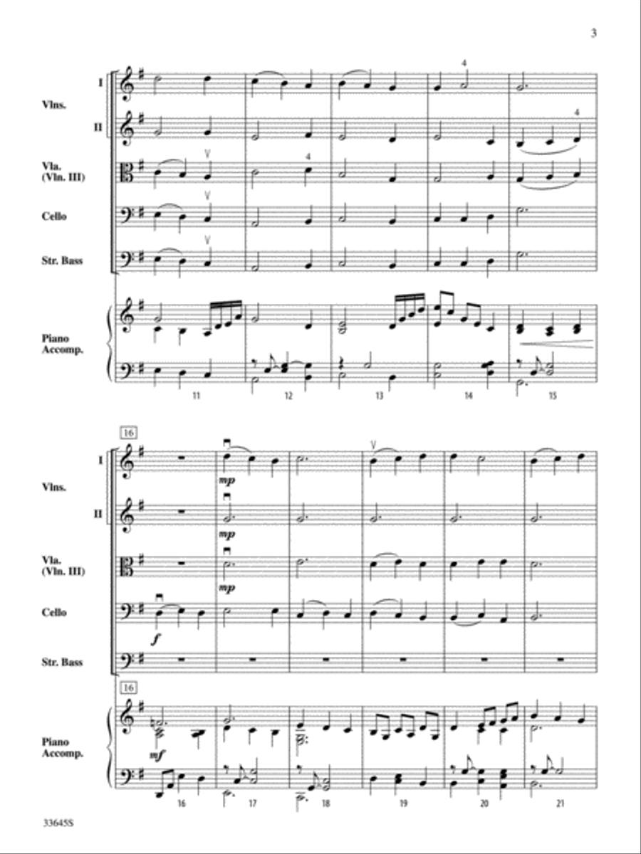 Two French Folk Tunes String Orchestra scores gallery preview page 3