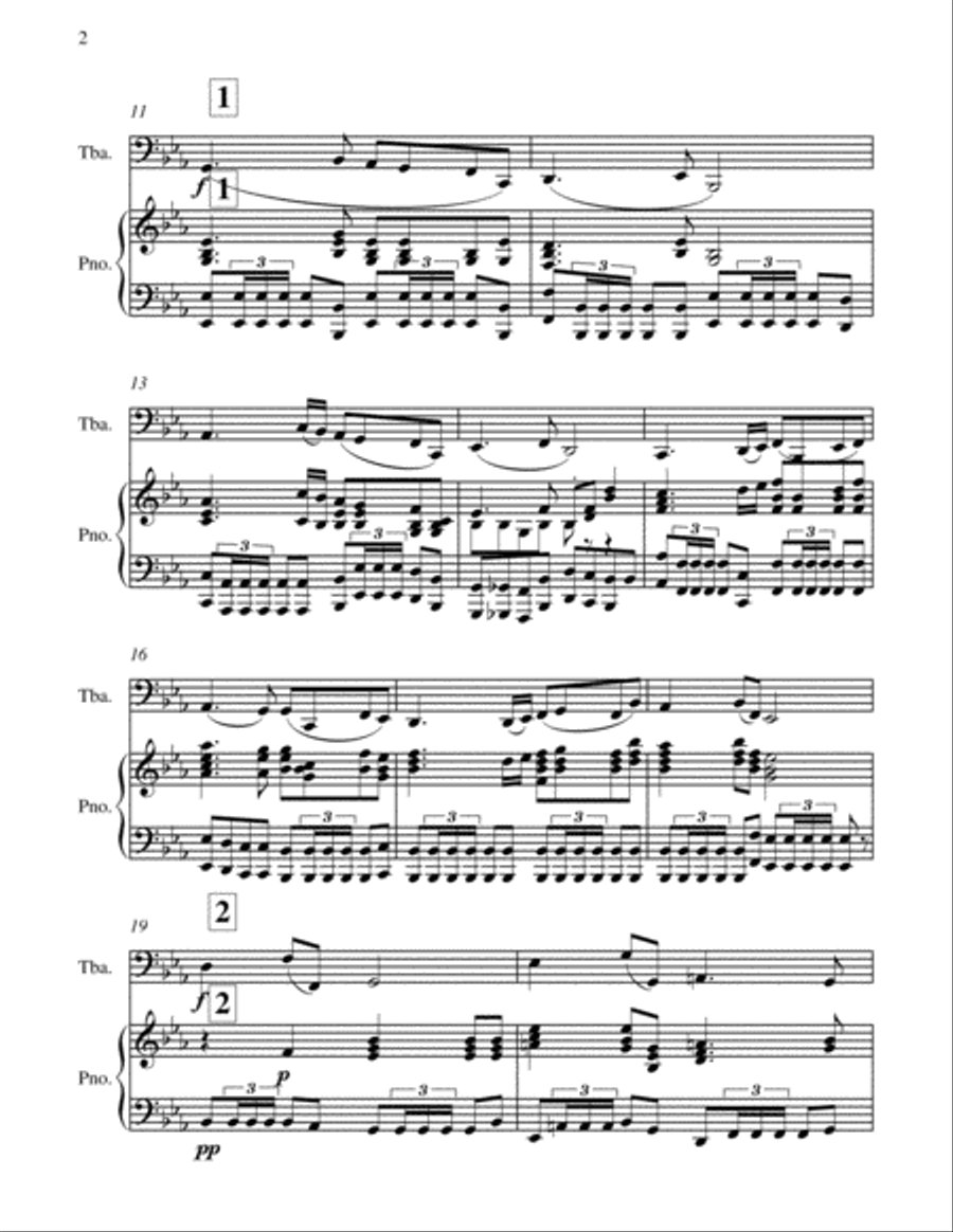 New Horizon - For Tuba and Piano Chamber Orchestra scores gallery preview page 6