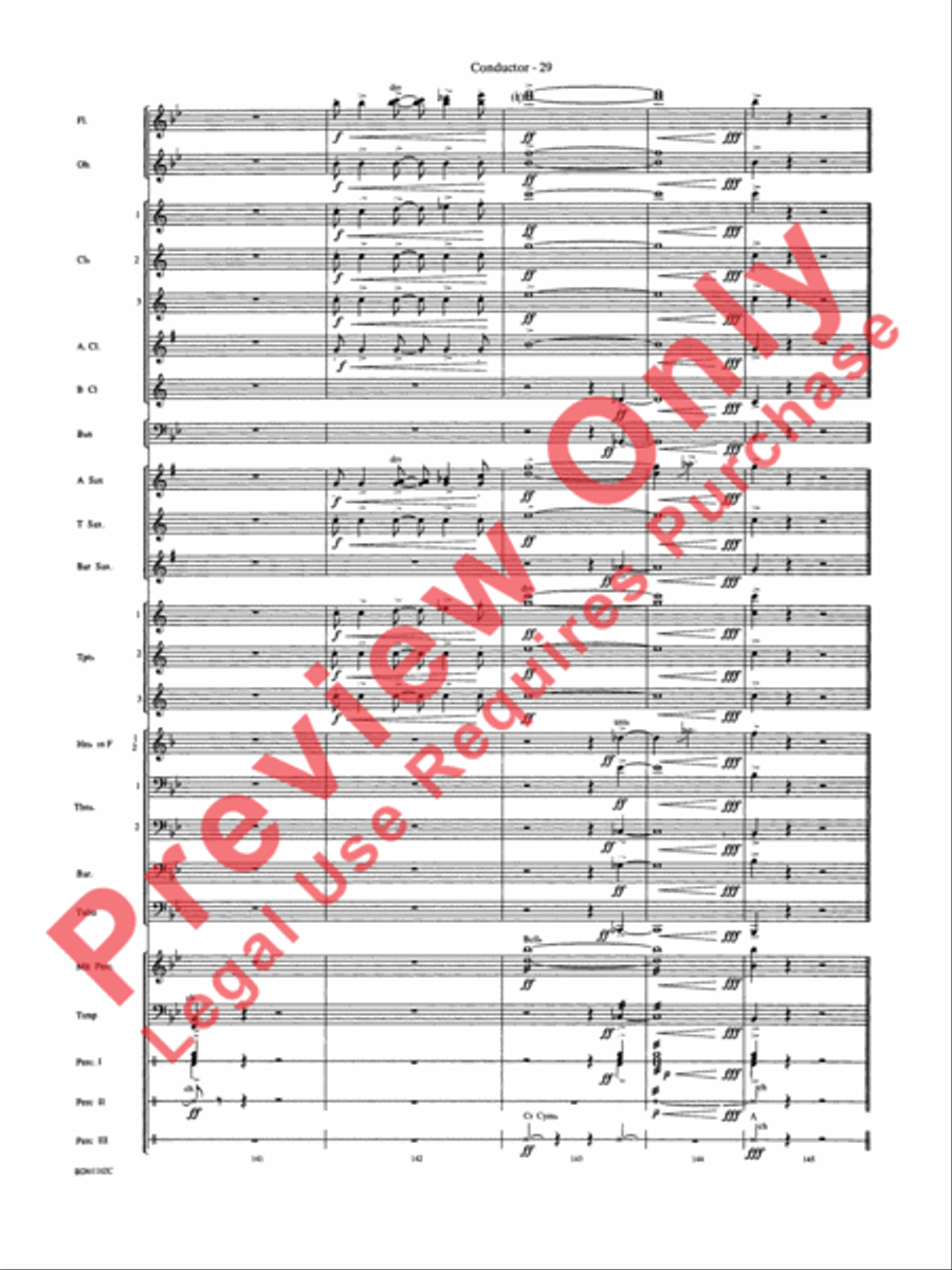 Into the Storm Concert Band scores gallery preview page 32